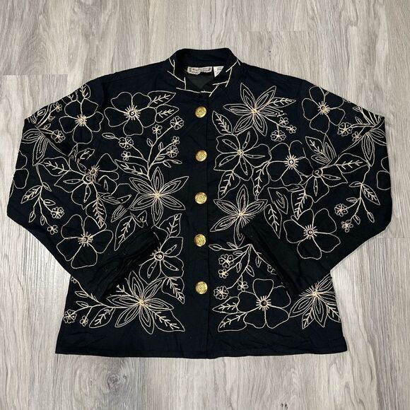 Vintage Embroidered Floral Jacket - Picture 2 of 6